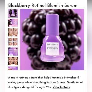 Glow Recipe Purple Blackberry Retinol Blemish Serum